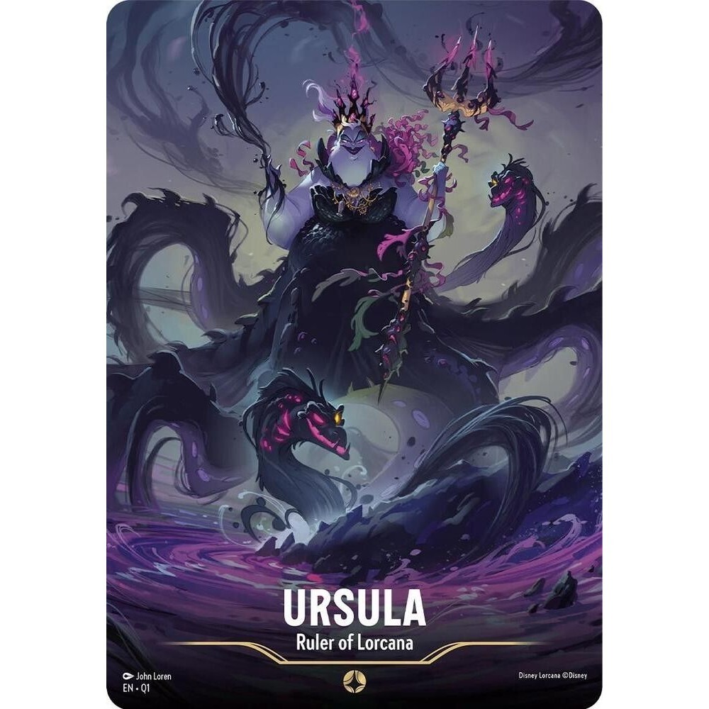 Ursula Ruler of Lorcana Disney Illumineer's Quest Deep Trouble Jumbo Foil 3.5x5